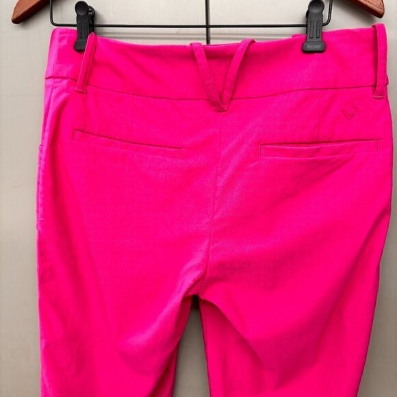 Callaway Ladies Bright Pink Pull-On City Short Size M - Picture 6 of 10